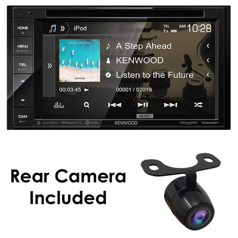 Kenwood Audio DDX26BT 6.2" Double Din Bluetooth WVGA Touch Screen DVD Receiver w/HD Rear View Camera