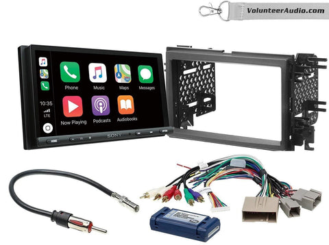 Sony XAV-AX5000 Double Din Radio Install Kit With Apple CarPlay, Android Auto, Sirius XM Ready Fits 2007-2010 Edge (With factory amplified sound)