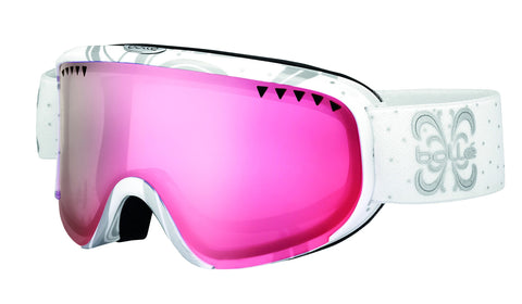 Bolle Scarlett Night Vermillon Gun, Shiny White, Small/Medium