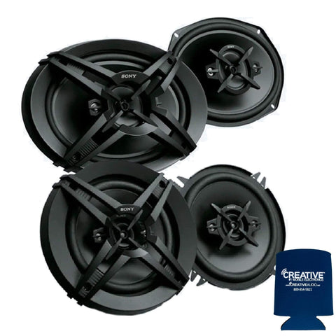 Sony One Pair XS-R6946 6x9 and One Pair XS-R1346 5.25 4-Way coaxial Speakers