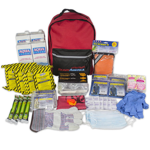 Ready America 70380 Essentials Emergency Kit 4 Person 3 Day Backpack
