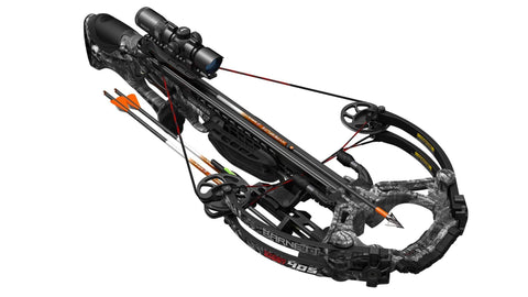 BARNETT HyperGhost 405 Crossbow in Mossy Oak Treestand Camo, Shoots 405 Feet Per Second and Includes Premium Illuminated 4X32 Scope
