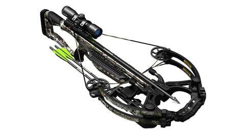 BARNETT Whitetail Hunter STR Crossbow, Mossy Oak Bottomland, Premium Illuminated 4x32 Scope