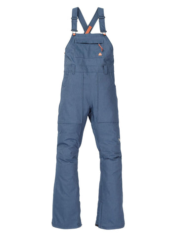 Burton Womens Avalon Bib Pant, Light Denim, Medium