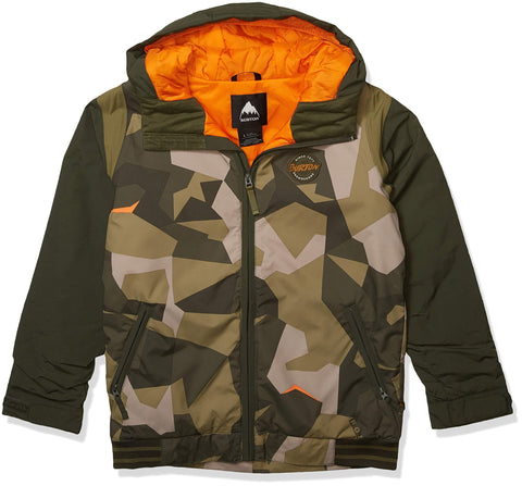 Burton Boys' Game Day Jacket, Three Crowns Camo, Large