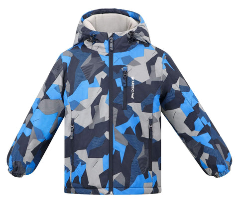 Arctic Paw Boys Warm Winter Outdoor Ski Jacket with Hood, Boy_6_5-6Y
