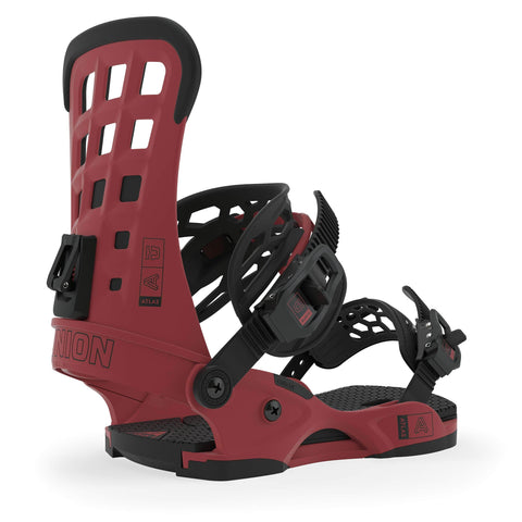 Union Atlas Snowboard Bindings Mens Sz L (10.5+) Brick Red