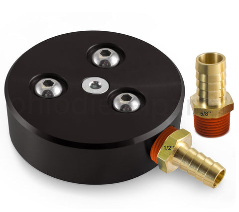 Ohio Diesel Parts Fuel Tank Sump Kit for Diesel or Gasoline Fuel Tanks with 1/2" and 5/8" Barb Sizes (Black)