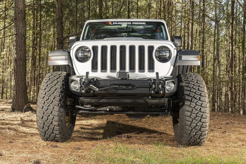 Rugged Ridge 11549.04 Arcus Front Bumper, w/Winch Tray & Tow Hooks, 18-19 Jeep JL/JT