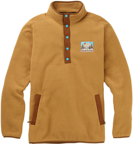 Burton Men's Hearth Fleece Anroak Pullover, Wood Thrush, Medium