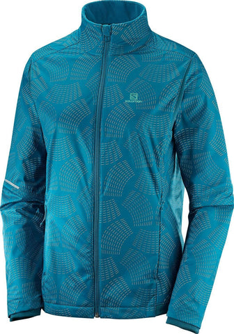 Salomon Women's Agile Warm JACKET, Deep Lagoon, M