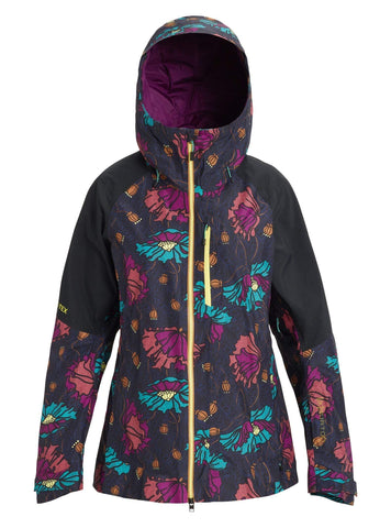 Burton Women's Women's Ak Gore-tex Upshift Jacket, Bona Flora/True Black, Small