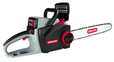 Oregon Cordless 16-inch Self-Sharpening Chainsaw with 6.0 Ah Battery and Rapid Charger