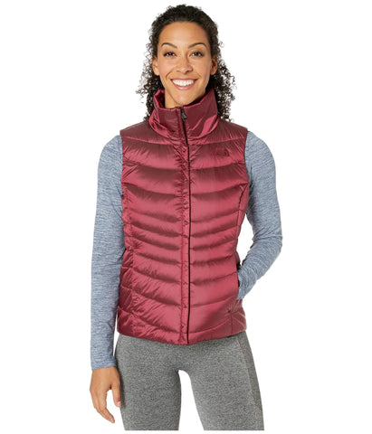 The North Face Women's Aconcagua Vest II, Shiny Deep Garnet Red, M