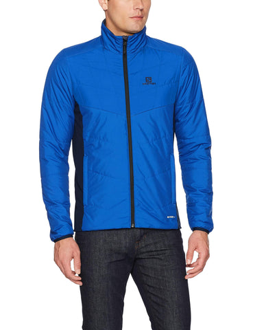 Salomon Men's Drifter Mid JACKET , Surf The Web/NIGHT SKY, Medium