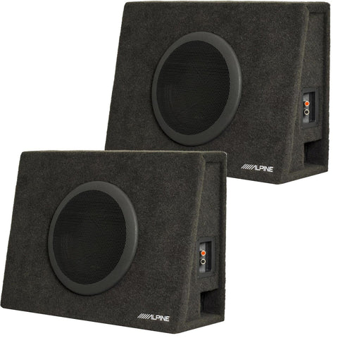 Alpine SBT-S10V Bundle - Two SWT 10" Loaded Truck Enclosures (2-Ohms Each)