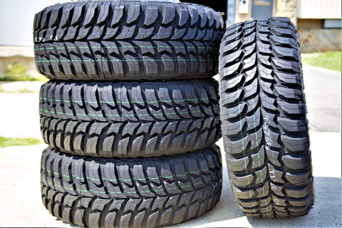 Set of 4 (FOUR) Crosswind M/T Mud-Terrain Radial Tires-LT285/55R20 122/119Q LRE 10-Ply