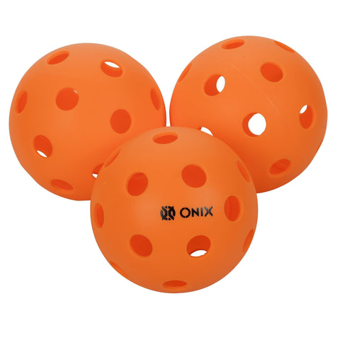 Onix Pure 3 Indoor Pickleball Balls - (1-Pack 3 balls, Orange) [product _type] Onix - Ultra Pickleball - The Pickleball Paddle MegaStore