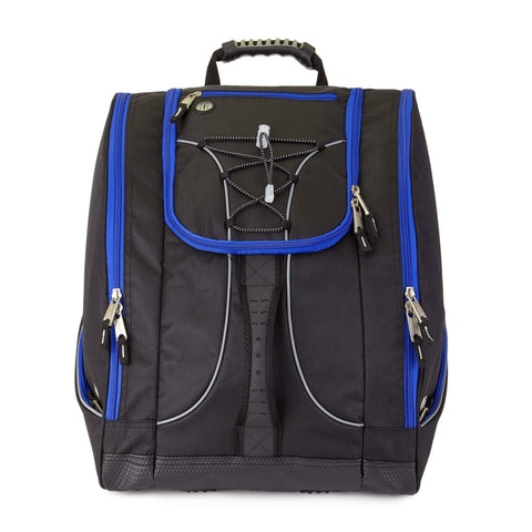 Athalon Bag and Backpack Snowboard - Holds Everything - (Ski Boots, Helmet, Goggles, Gloves), NavyZip/Black, One Size