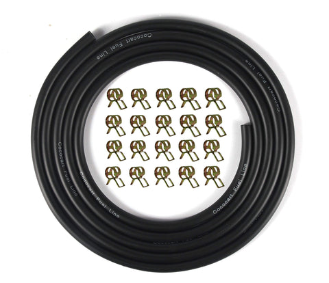 Cococart 3/16 Inch ID Gas Fuel Line Tubing Hose Clamps for Kawasaki Kohler Briggs & Stratton Small Engines(9.8 Ft. 3/16 in.)