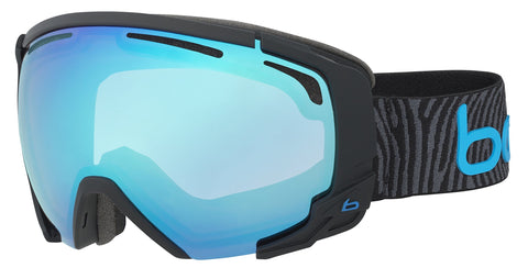 Bolle Supreme OTG Matte Modulator 2.0 Vermillion Blue NXT Googles, Black/Neon Blue, One Size