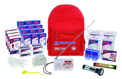 ER Emergency Ready SKBP4SS 4 Person Deluxe Backpack Survival Kit