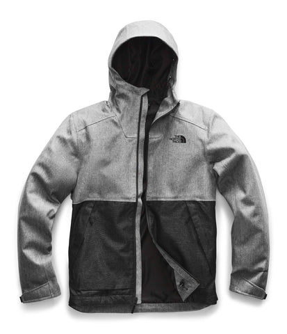 The North Face Men's Millerton Windbreaker Jacket, Monument Grey Herringbone/TNF Black Dobby, L