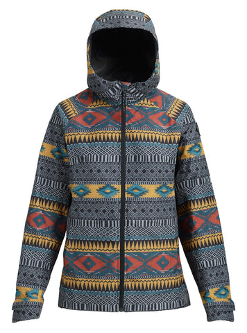 Burton Women's Gore-Tex Packrite Rain Jacket, Tahoe Freya Weave, Medium