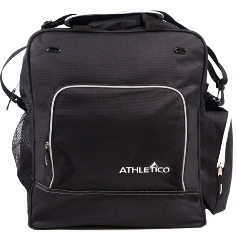 Athletico Weekend Ski Boot Bag - Snowboard Boot Bag - Skiing and Snowboarding Travel Luggage - Stores Gear Including Jacket, Helmet, Goggles, Gloves & Accessories (Black)