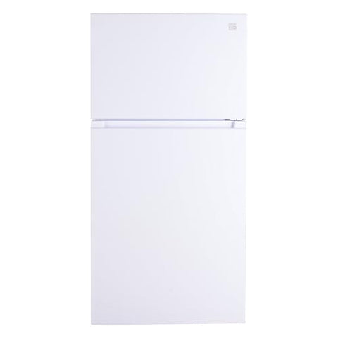 Kenmore 33 in. 20.4 cu. ft Capacity Refrigerator/Freezer with Full-Width Adjustable Glass Shelving, Humidity Control Crispers, Ice Maker, ENERGY STAR Certified, White