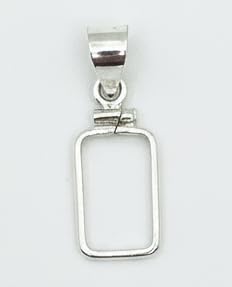 Sterling Silver bezel frame for 1 Gram PAMP Suisse Gold Bar – Lady Fortuna,-Credit suisse, Rosa