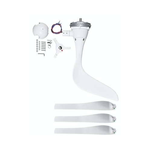 Automaxx Windmill 1500W 48V 60A Wind Turbine Generator Kit, Automatic and Manual Braking System DIY Easy Installation, MPPT Controller with Bluetooth Function, 3 Blades Wind Turbine