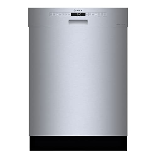 Bosch SHE53B75UC 300 Series 24 Inch Smart Built-In Dishwasher, stainless steel