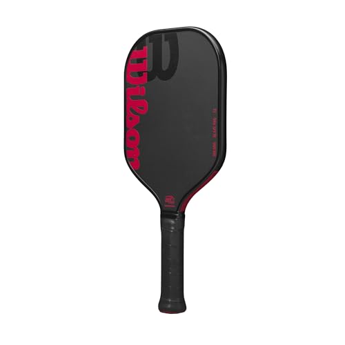 WILSON Blaze Pro 13mm Pickleball Paddle - Grip Size 2-4 1/4", Black/Red
