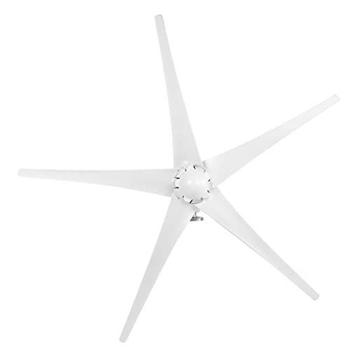 Hyuduo 1600W 5Blade Small Wind Turbine Generator for Industrial and Commercial Renewable Energy Generation Systems, 12V OffGrid Power Solution