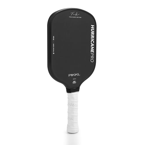 PIKKL Hurricane Pro T700 Carbon Fiber Pickleball Paddle (Black, 14 mm)
