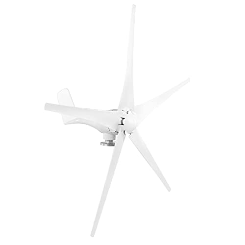 Hyuduo 1600W 5Blade Small Wind Turbine Generator for Industrial and Commercial Renewable Energy Generation Systems, 12V OffGrid Power Solution