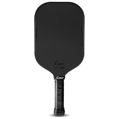 Luzz Pickleball Paddle, Thermoformed Cannon T700 Carbon Fiber Pickleball Paddles Friction Surface Exceptional Spin and Power 16mm Composite Pickle Ball Rackets for Players