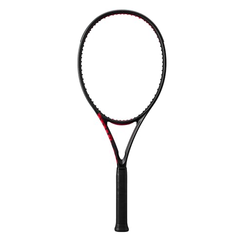 Wilson Clash 100L V3 Strung Adult Performance Tennis Racket - Grip Size 2-4 1/4", Strung with Sensation 16 Natural at Mid Range Tension