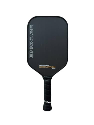 Engage Pursuit Pro1 Innovation Pickleball Paddle, Raw Carbon Fiber, 15.2mm, 7.8-8.2oz, USAPA-Approved, (Arctic Gold, 15.2 mm Core)