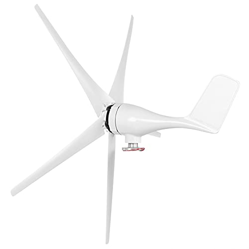 1600W Wind Turbine Generator, 5 Blade, 48V, Nylon Fiber, Low Speed Starting, for Home Marine Industrial Energy Equipment