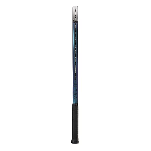 Wilson Ultra 108 v4.0 Performance Tennis Racket - Grip Size 3-4 3/8", Strung with Sensation 16 Natural at Mid Range Tension