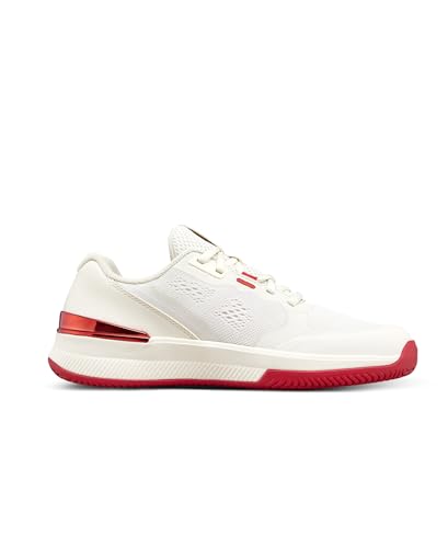 WILSON Intrigue Pro Women's Tennis Shoe -Tofu/Red, Size 9.5 US