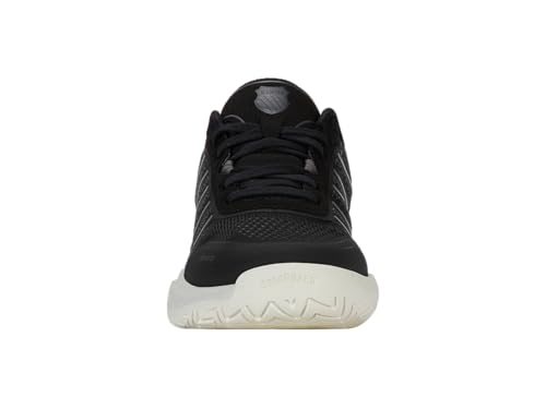 K-Swiss Women's Ultra Court Pickleball Shoe, Black/Snow White/Asphalt, 9 M