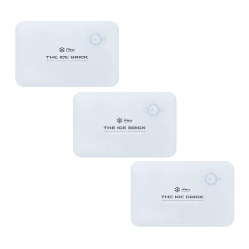 3-Pack Ice Brick, Reusable 3 lb Ice Blocks for Cold Plunge, Long-Lasting Cooling for Colder Water Longer, Durable Refillable Ice Bricks, Fill to 90% Max, The Pod Company