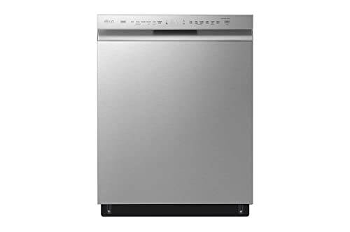 LG 24″ QuadWash™ Front Control Built‑in Dishwasher LDFN4542S – EasyRack™ Plus, 3rd Rack, Fingerprint‑Resistant Stainless Steel