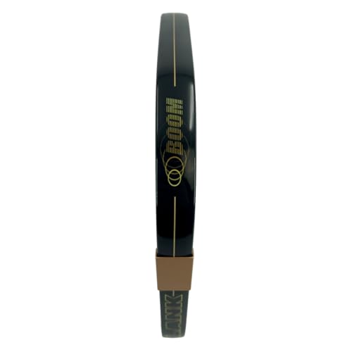 BLANK PICKLEBALL Boom Widebody Pickleball Paddle - T700 Raw Carbon Fiber | Weighted Power Core | Sweet Spot Wide Shape | Textured Spin Surface | Electroplated Edge Guard | Cushion Grip | MOI Tuned