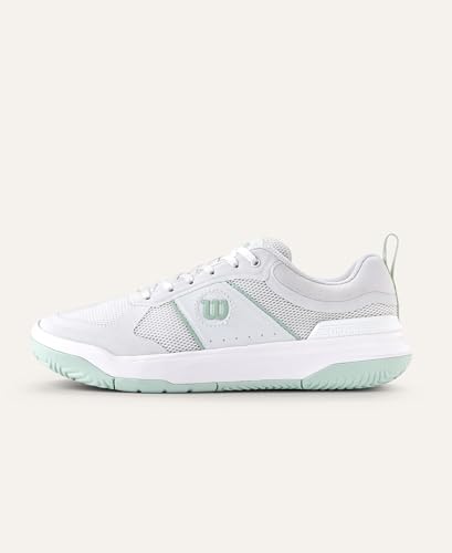 WILSON Pickle Pro Women's Pickleball Shoe - White/Surf Spray, Size 10.5 US
