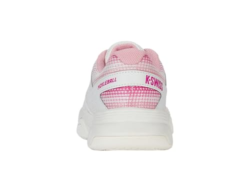 K-Swiss Women's Court Express Pickleball Shoe, Cloud Dancer/Blossom/Raspberry Sorbet, 8.5 M