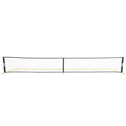 VEVOR Portable Pickleball Net System, 22FT Regulation Size Net, Weather Resistant Steady Metal Frame & Strong PE Net, Outdoor Game Sports Net with Carrying Bag, Easy Setup, Play in Backyard Driveway
